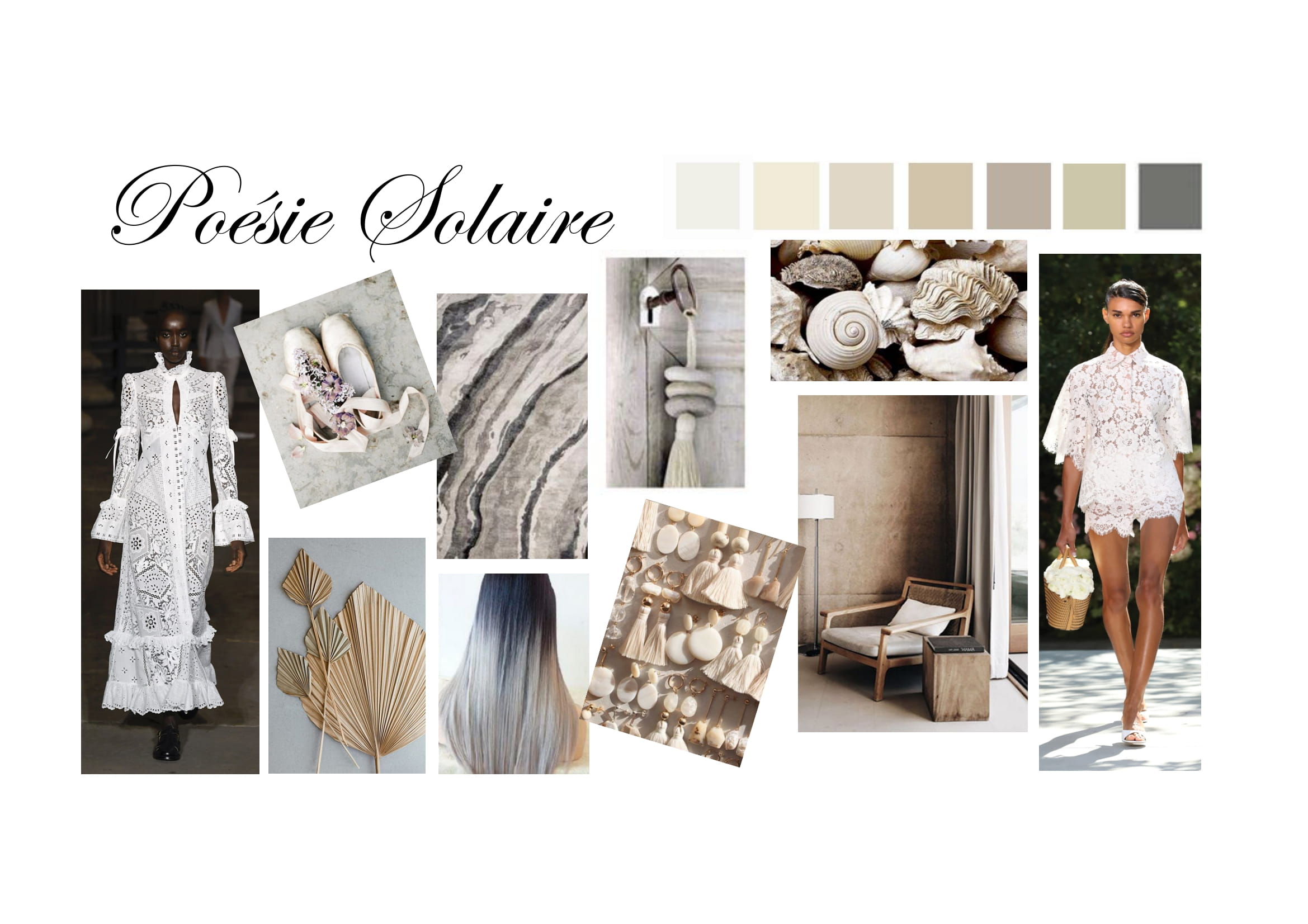 MOODBOARD POESIE SOLAIRE TREND PE22-1 Allande : De fil en aiguille