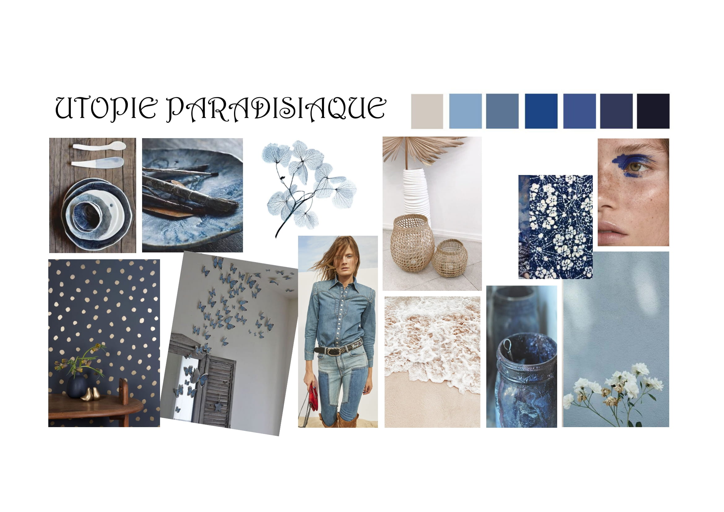 MOODBOARD UTOPIE PARADISIAQUE TREND PE22-1 Allande : De fil en aiguille